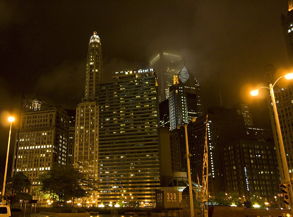 Chicago, Illinois - city at night in the rain-.jpg