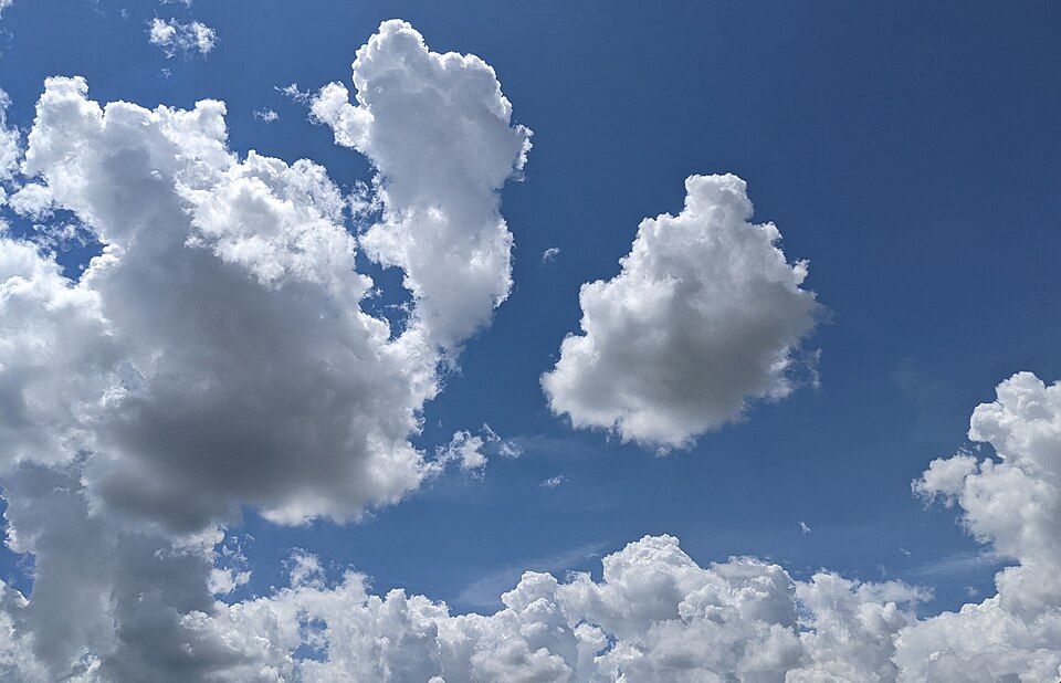 White Cumulus Clouds against Blue Sky (4).jpg